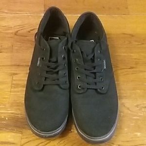 Womens size 9.5 bkack vans sneakers